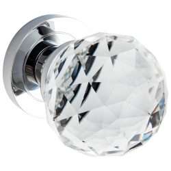 CRYSTAL KNOB ON ROSE