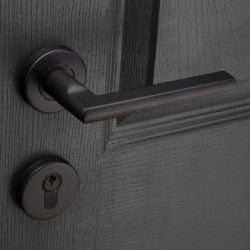 black door handle