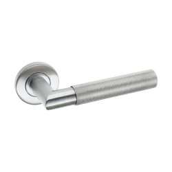 KNURLED LEVER ON ROUND ROSE