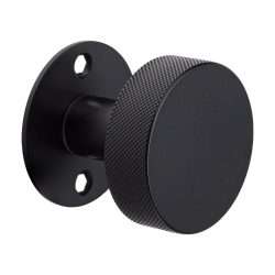 KNURLED KNOB ON ROSE BLACK
