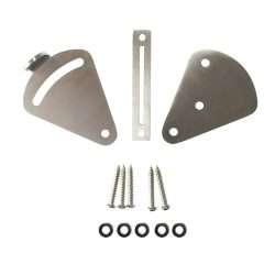 LATCH LOCK BARN DOOR BRUSHED