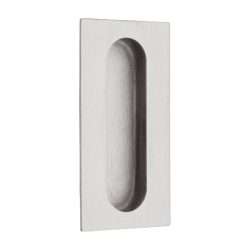 RECTANGLE FLUSH HANDLE STAINLESS STEEL BRUSHED 102x51mm