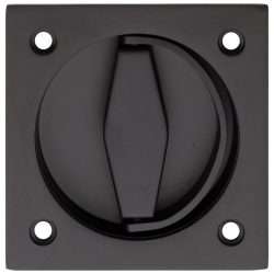 MORTICE FLUSH RING BLACK 70x70mm
