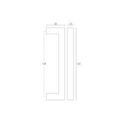 128MM SQUARE HANDLE