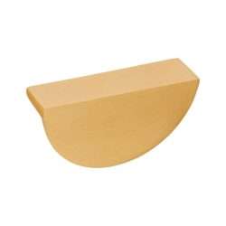 HALF MOON LIP HANDLE SATIN BRASS 64mm