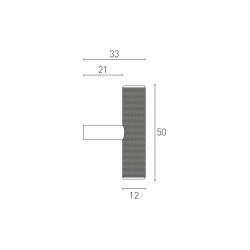 T KNOB 50x33mm