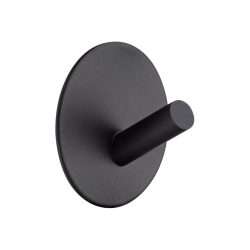 MODERN SELF ADHESIVE ROUND BLACK HOOK