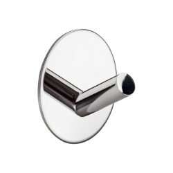 MODERN SELF ADHESIVE ROUND POLISHED STAINLESS STEEL HOOK