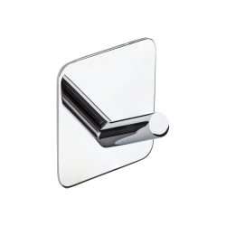 MODERN SELF ADHESIVE SQUARE STAINLESS STEEL HOOK POLISHED CHROME
