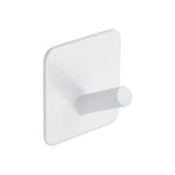 MODERN SELF ADHESIVE SQUARE WHITE HOOK