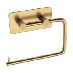 SELF ADHESIVE TOILET ROLL HOLDER SATIN BRASS