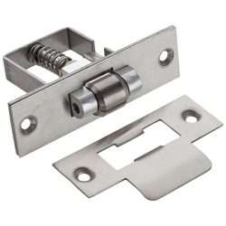 ROLLER CATCH BRUSHED STAINLESS STEEL