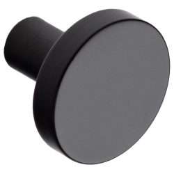 FLAT KNOB BLACK 25mm
