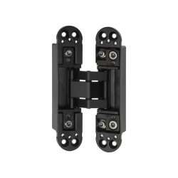 3D ADJ HINGE 40KG 140X30X24MM BLACK