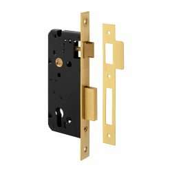 MORTISE LOCK DRAW BACK LATCH SATIN BRASS 50MM
