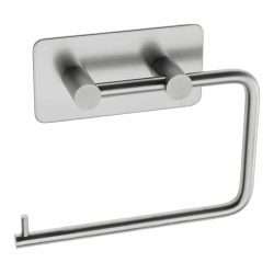 HKTP1 - SELF ADHESIVE TOILET ROLL HOLDER SATIN STAINLESS STEEL