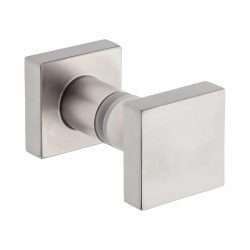 SHOWER KNOB SQUARE BRUSHED STAINLESS STEEL 35X35X30MM