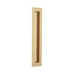 FLUSH HANDLE SATIN BRASS 304 250X50X2MM