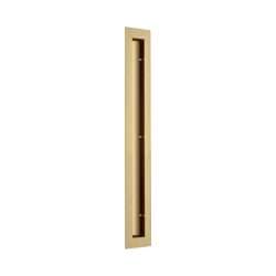 FLUSH HANDLE SATIN BRASS 304 350X50X2MM