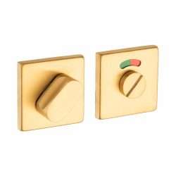 PRIVACY SET SQUARE RED/GREEN SATIN BRASS