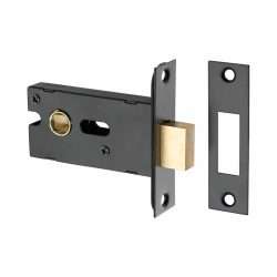 WC DEADBOLT LOCK STAINLESS STEEL BLACK