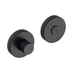 PRIVACY SET ROUND KNURLED BLACK