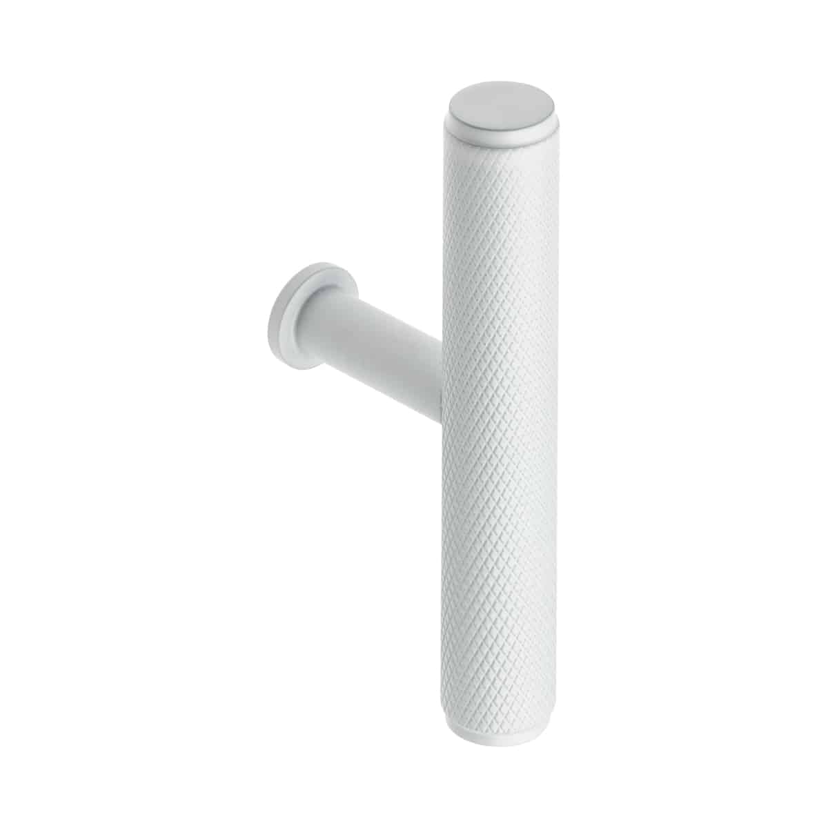 KNURLED T KNOB WHITE 75x35X12mm