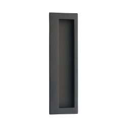 FLUSH HANDLE BLACK WITH BACKPLATE