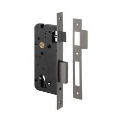 MORTISE LOCK ROLLER BOLT LOCK TITANIUM 50MM