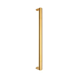 OVAL MITRED PULL HANDLE SATIN BRASS 600MM