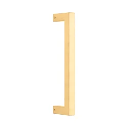 SQUARE PULL HANDLE SATIN BRASS 225MM