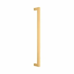 SQUARE PULL HANDLE SATIN BRASS 450MM