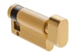 EURO HALF KNOB CYLINDER SATIN BRASS 55MM