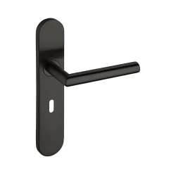 AROGAN LEVER ON OVAL BACKPLATE BLACK