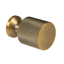 KNURLED KNOB BRUSHED BRONZE 21MM