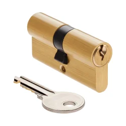 65MM DOUBLE CYLINDER SATIN BRASS