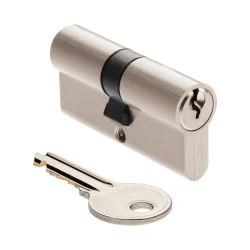 70MM DOUBLE CYLINDER NICKEL PLATED