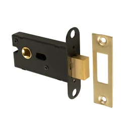BATHROOM DEAD LOCK SATIN BRASS
