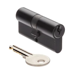 70MM DOUBLE CYLINDER BLACK