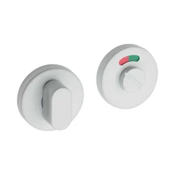 PRIVACY BATHROOM SET ROUND WITH INDICATOR WHITE
