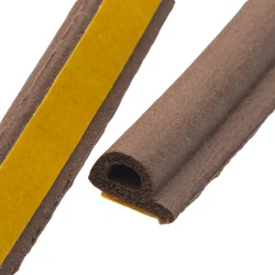 SELF ADHESIVE GASKET FOR DOORS BROWN PER METER