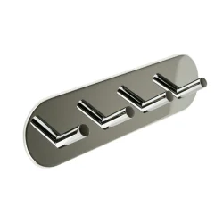MODERN SELF ADHESIVE ROUND POLISHED 4 HOOK