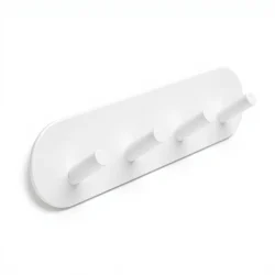MODERN SELF ADHESIVE ROUND WHITE 4 HOOK